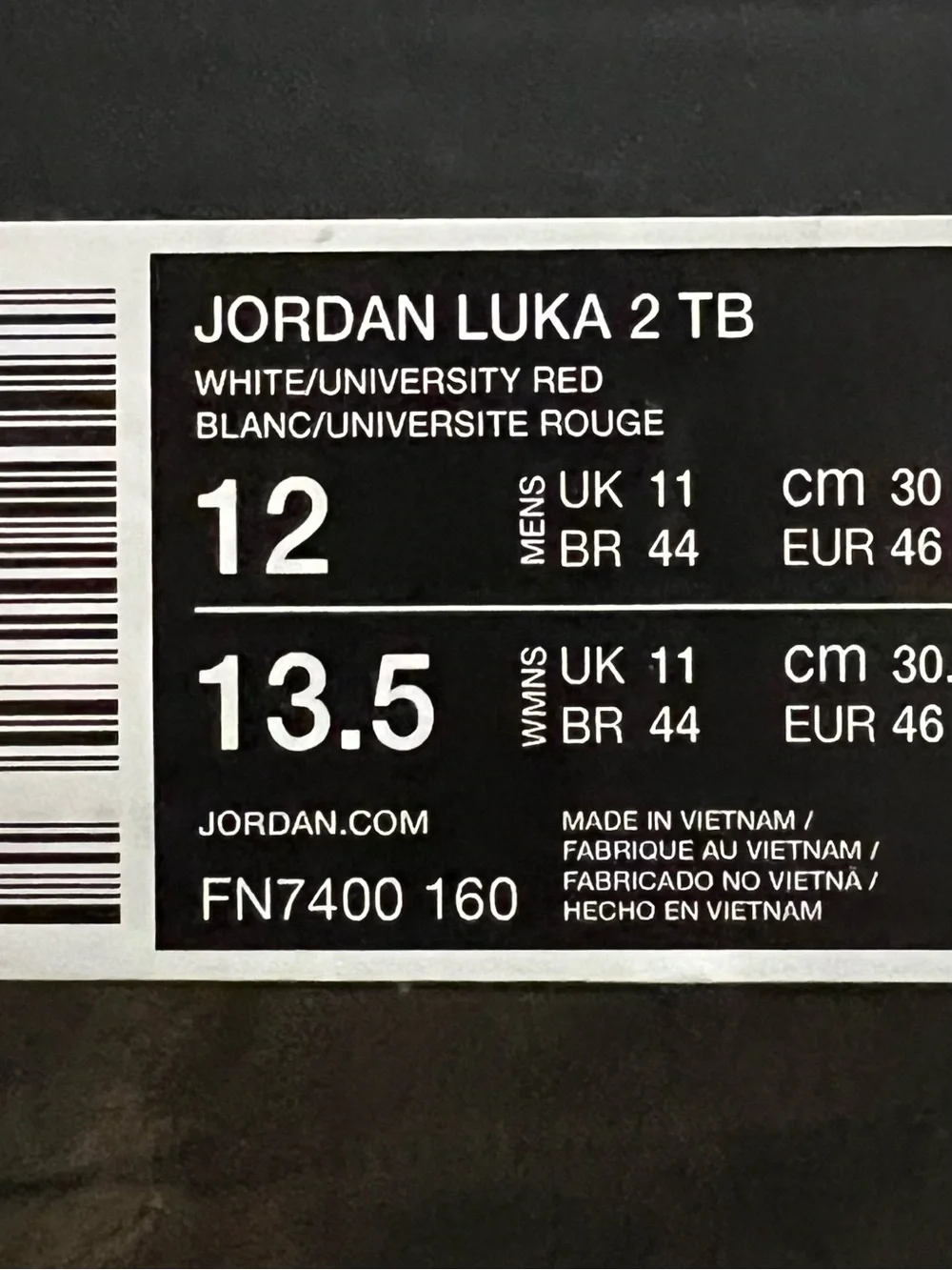 Jordan Red and White Low-Top Basketball Sneakers